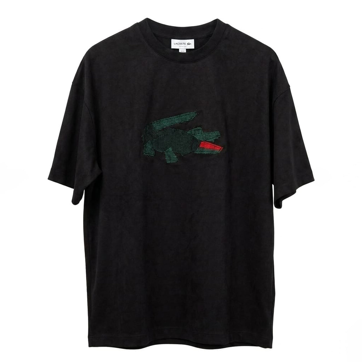 Lacoste Regular Fit Center Embroidery Logo Men`s T-Shirt Black