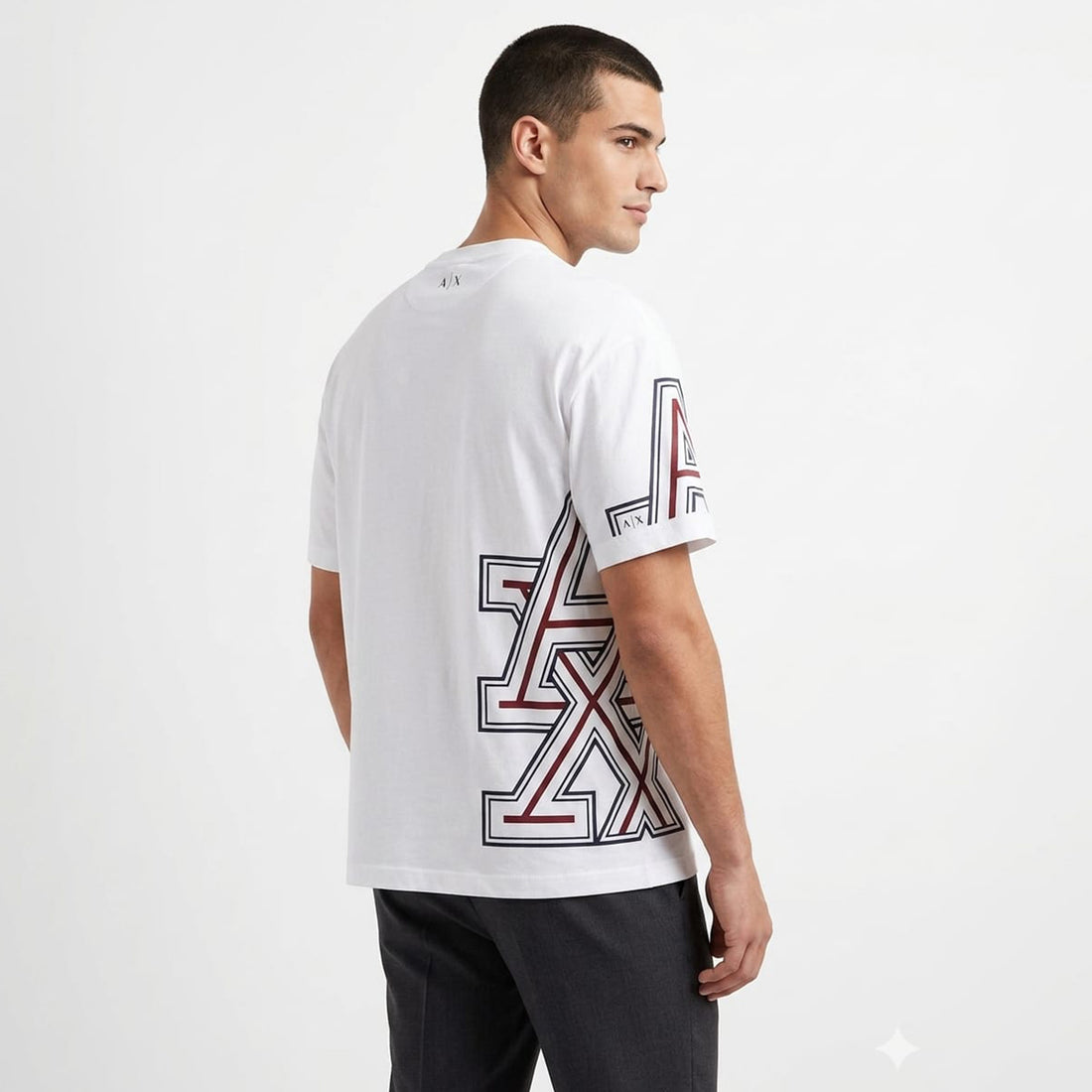 A/X Men`s Side PrintT-shirt  White