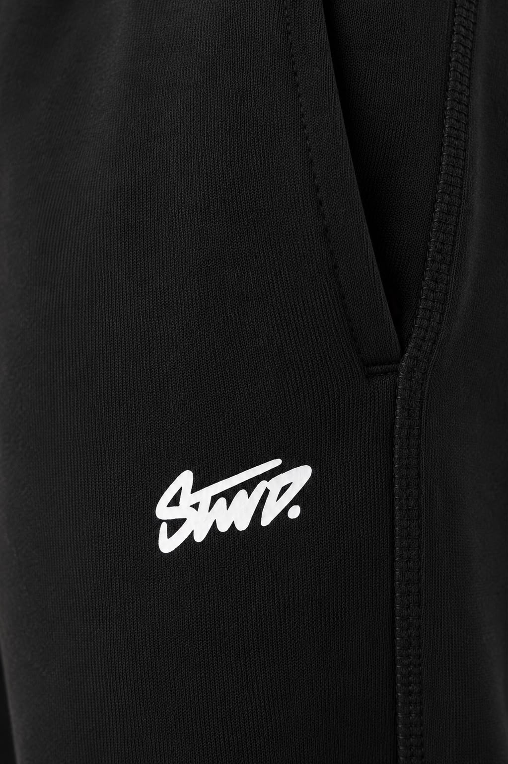 Pull&Bear STWD uncuffed joggers in black