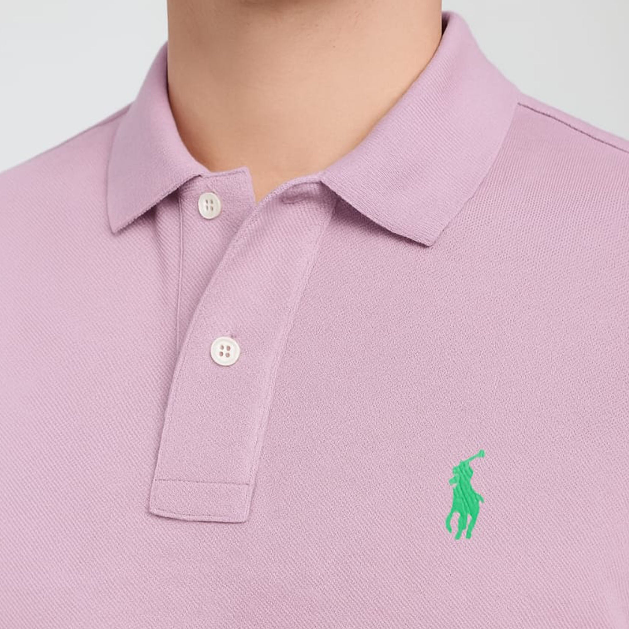 The Iconic Mesh Custom Polo Shirt Light Purple