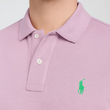 The Iconic Mesh Custom Polo Shirt Light Purple