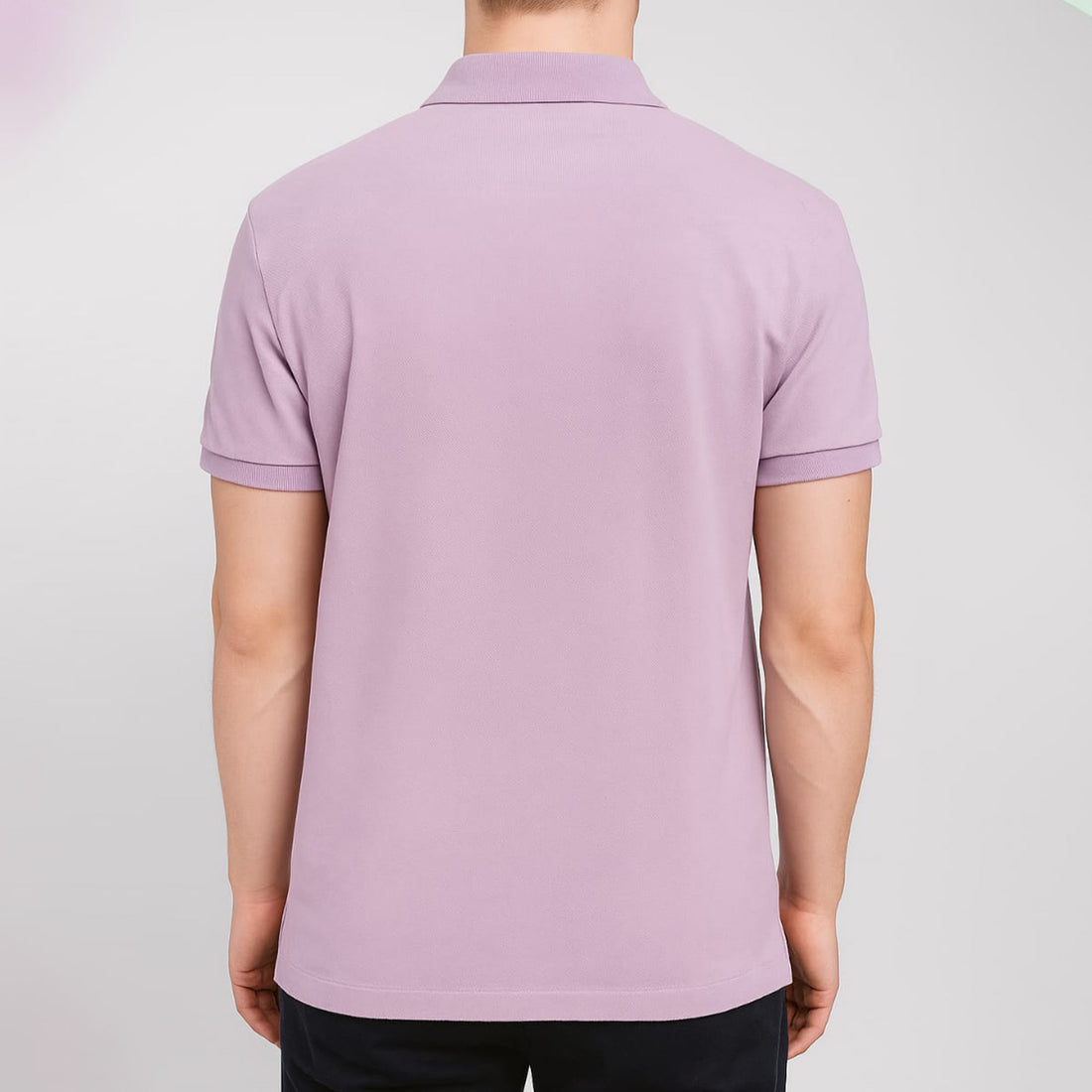 The Iconic Mesh Custom Polo Shirt Light Purple