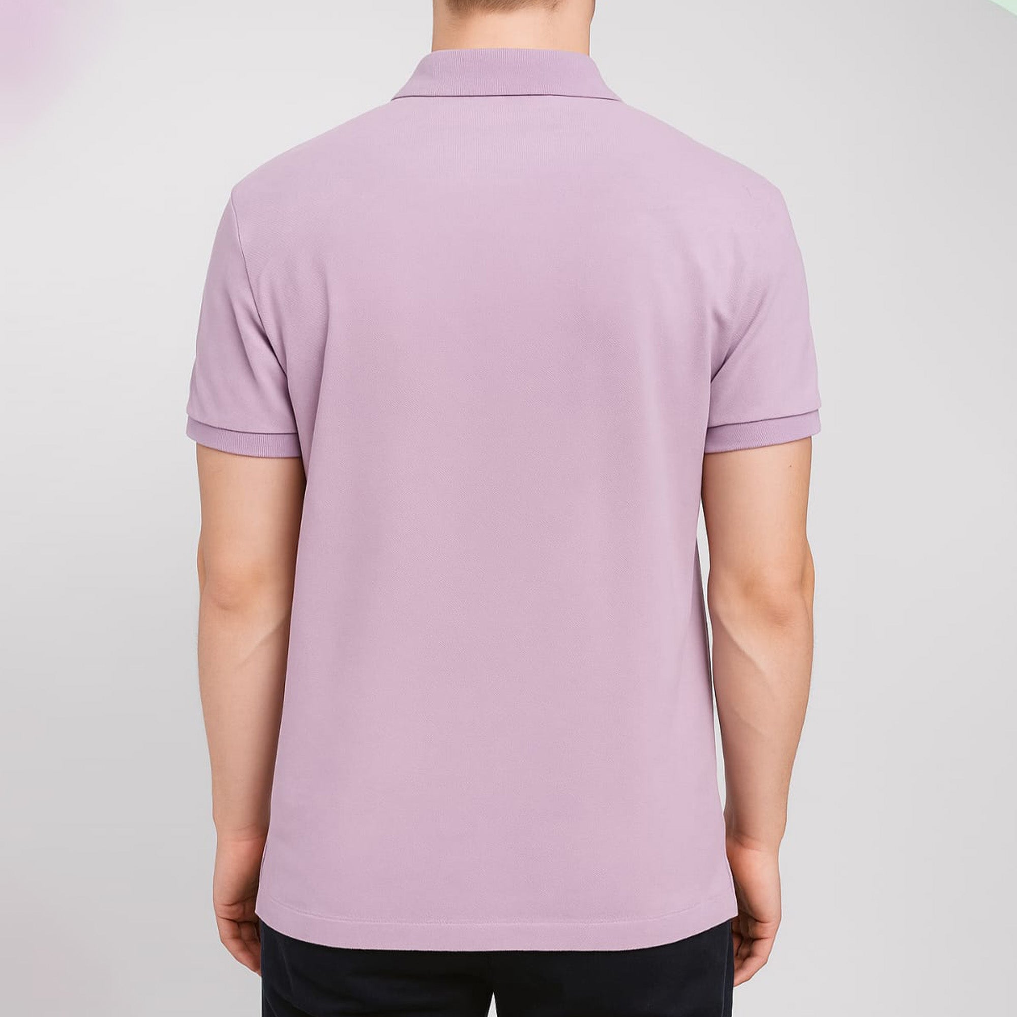The Iconic Mesh Custom Polo Shirt Light Purple