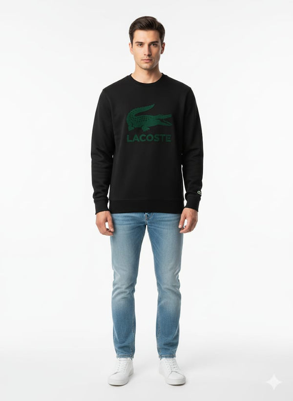 LCT - Printed Logo Fleece Crew Neck Sweatshirt (Black)