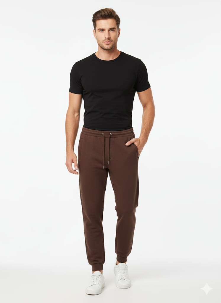 Zara Mens' Joggers Pants (chocolate Brown)