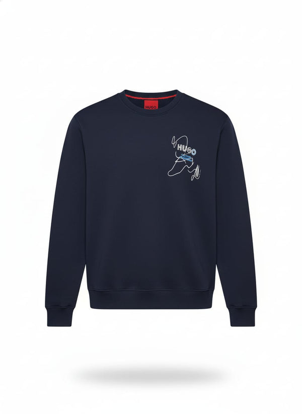 H.BOSS Blue Graphic Sweatshirt