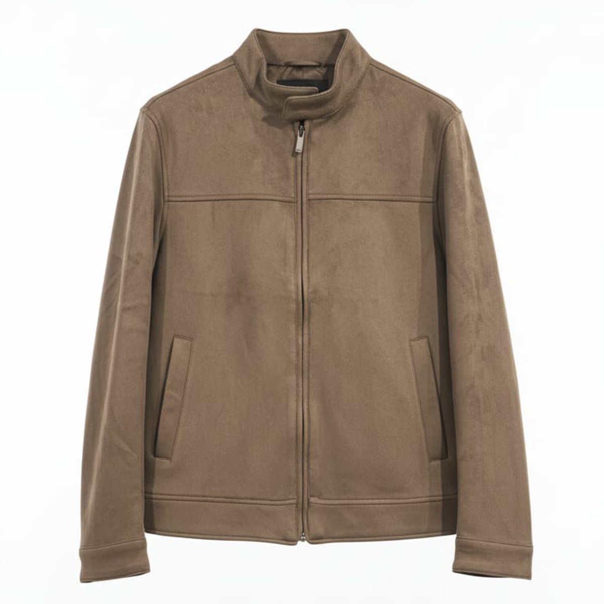 Massimo Dutti Suede Jacket Light Brown