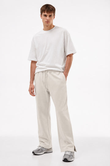 Pull&Bear STWD uncuffed joggers in Off White