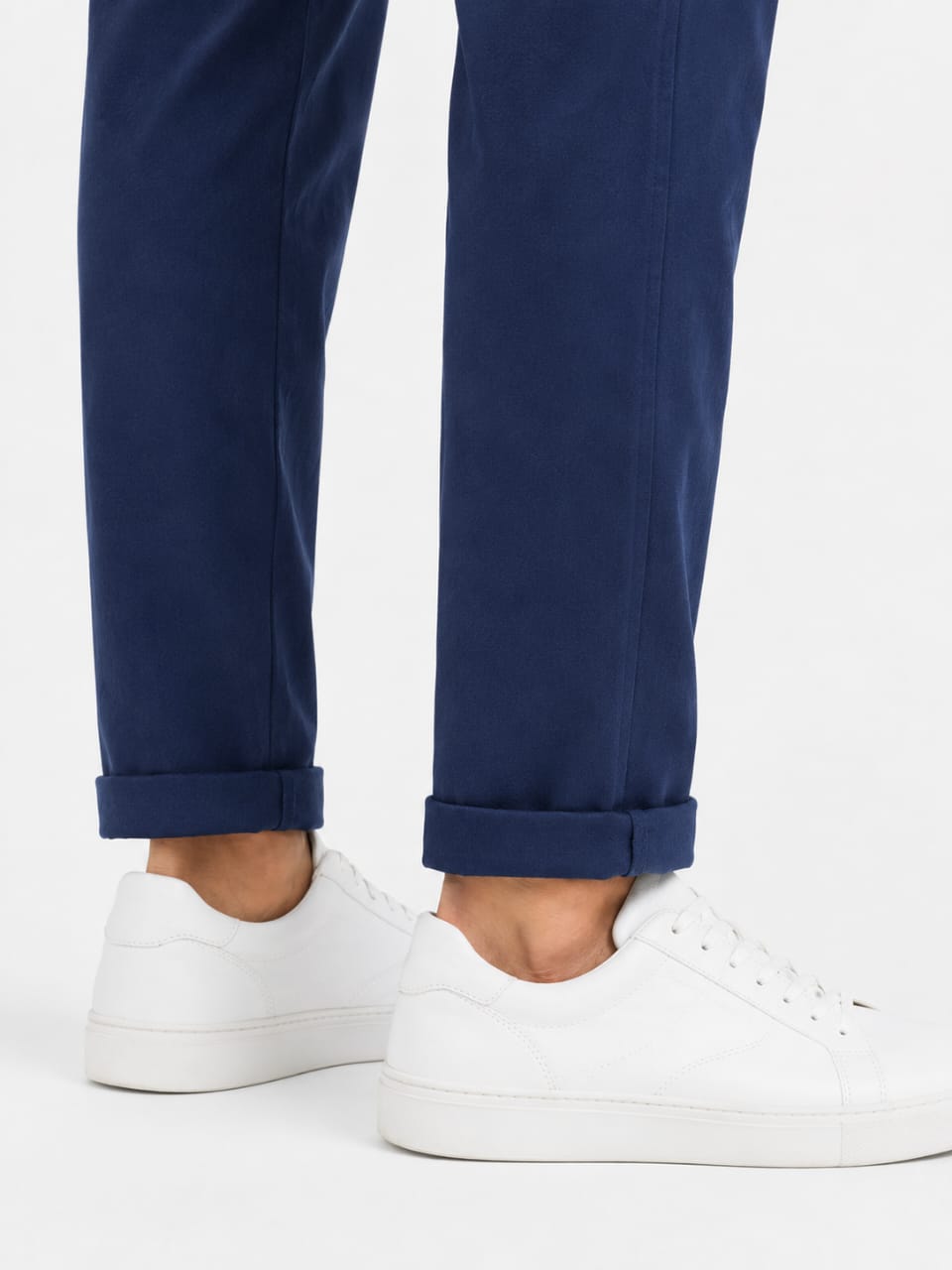 Zara Navy Blue Cotton Linen Trousers