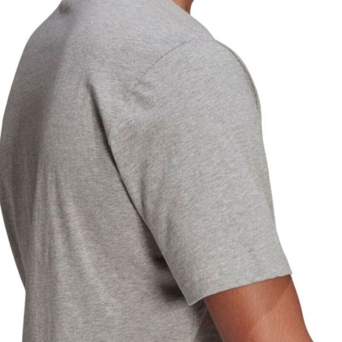 Adidas Essentials Embroidered Small Logo Tee Grey Heather