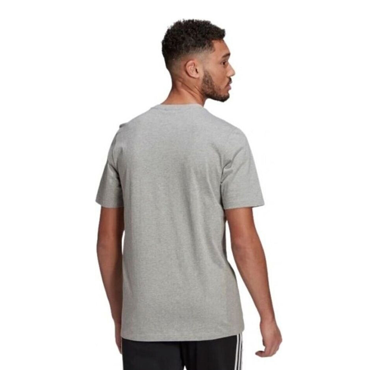 Adidas Essentials Embroidered Small Logo Tee Grey Heather