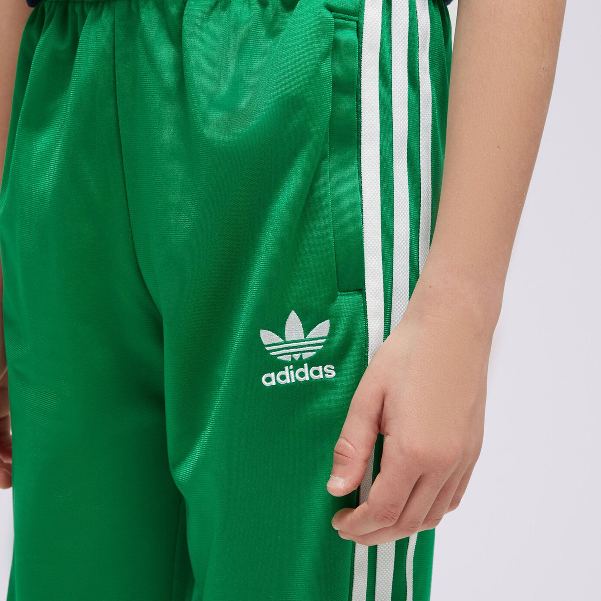 Adidas-Essentials 3-Stripes Green Pants