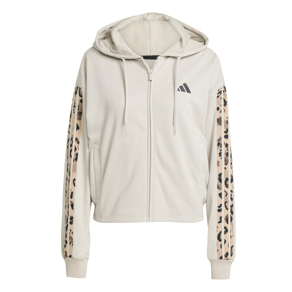 AD-Women's Hooded adidas Animal Print 3 stripes