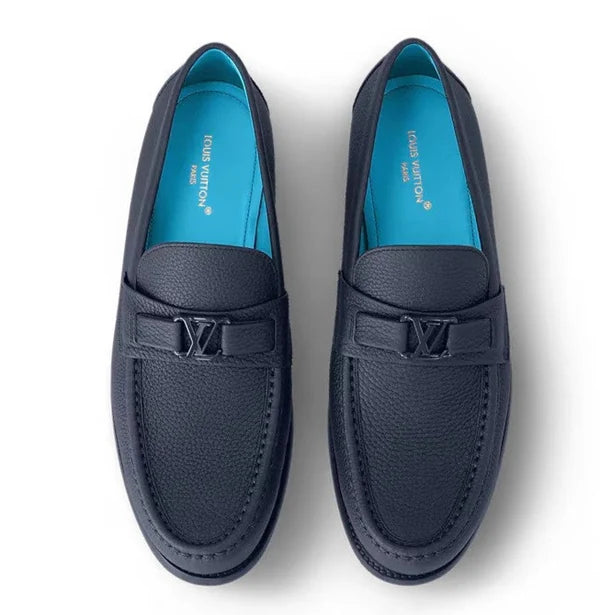 LV Calf Leather Major Loafer Blue 1:1