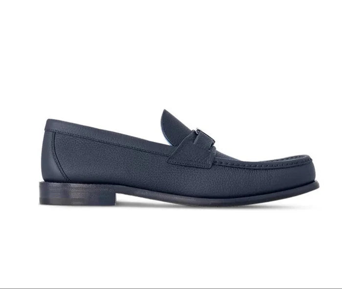LV Calf Leather Major Loafer Blue 1:1