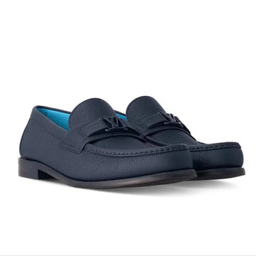 LV Calf Leather Major Loafer Blue 1:1