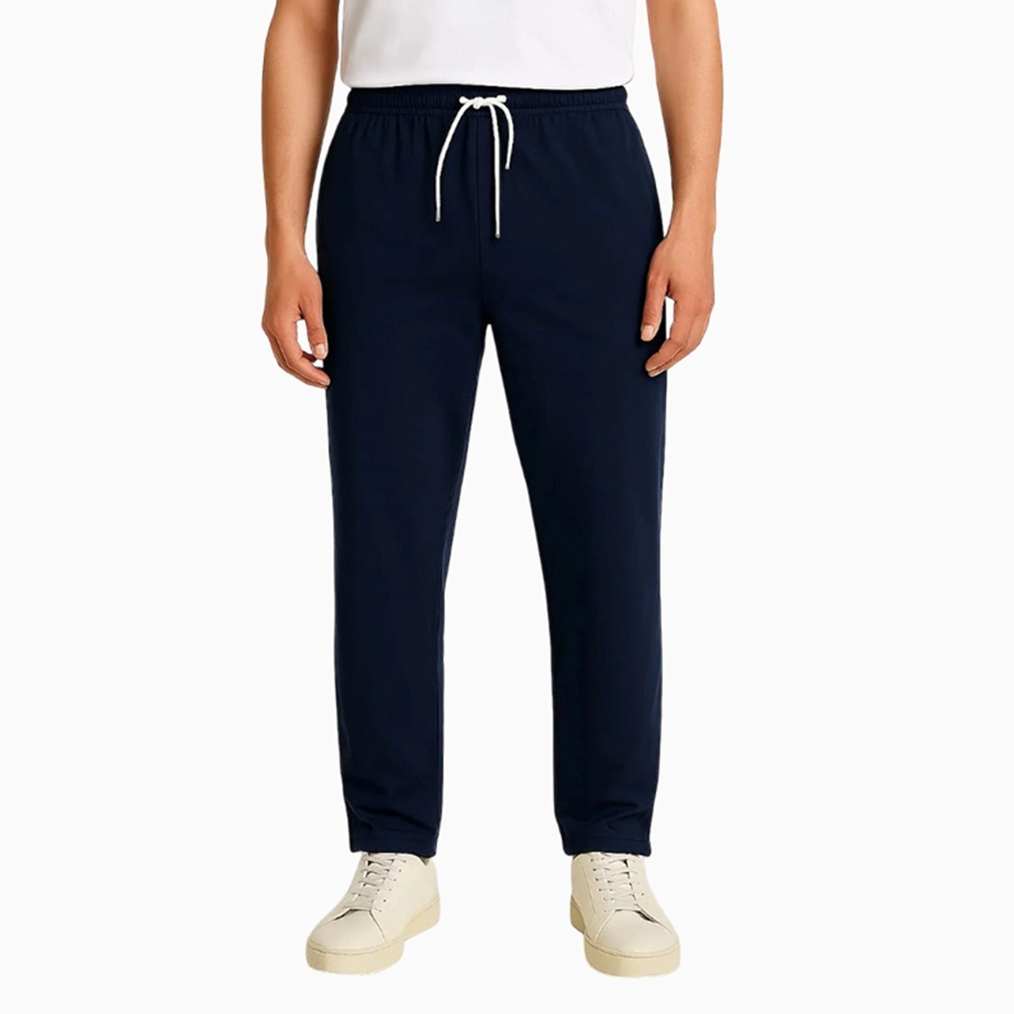 Zara 'Dark Navy' Cotton Straight Fit Trouser