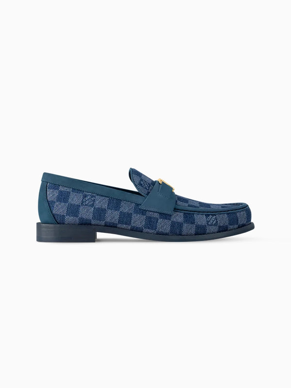 L.V Major Loafers Check ( Blue )
