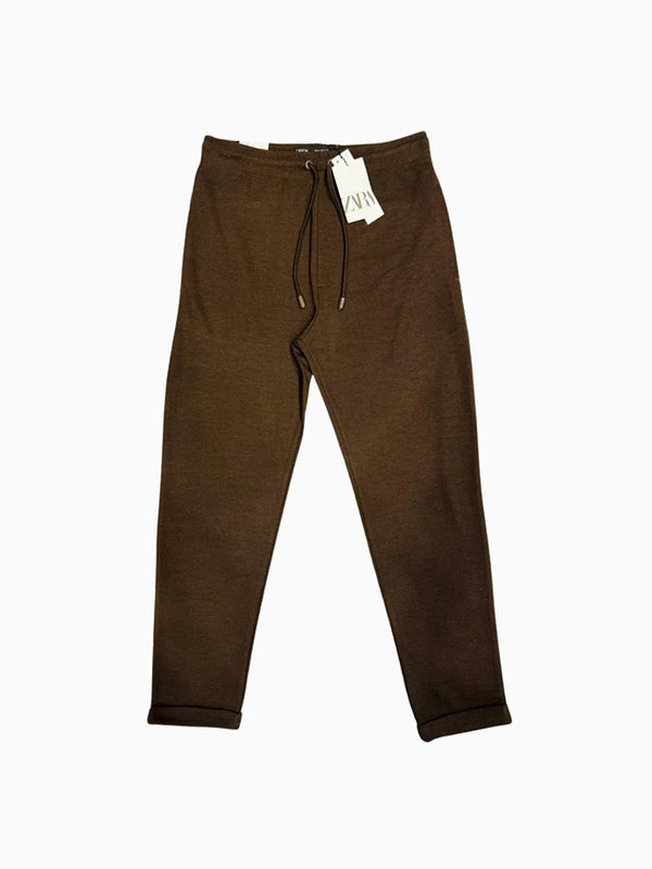 ZR Chocolate Brown Jogger Waist Trouser