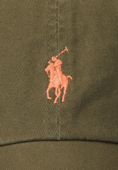 Ralph Lauren Cotton Chino Baseball Olive green cotton Cap