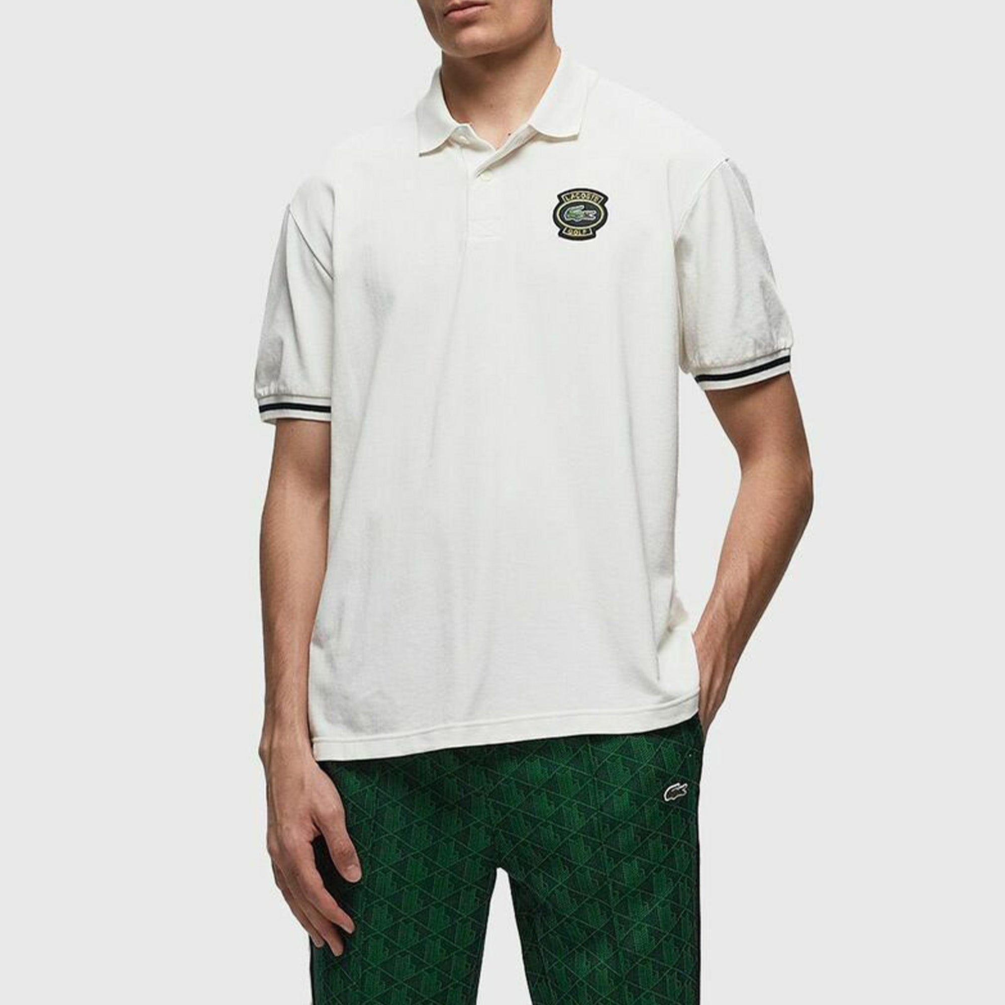 Lacoste White Men`s Polo