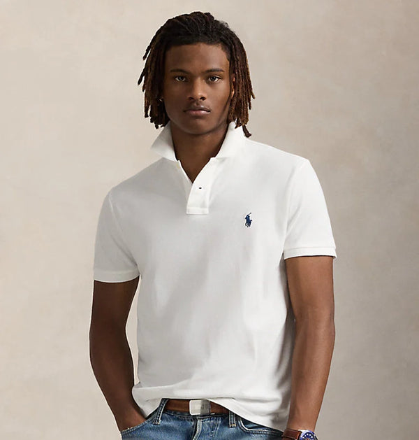 The Iconic Mesh Polo White Shirt