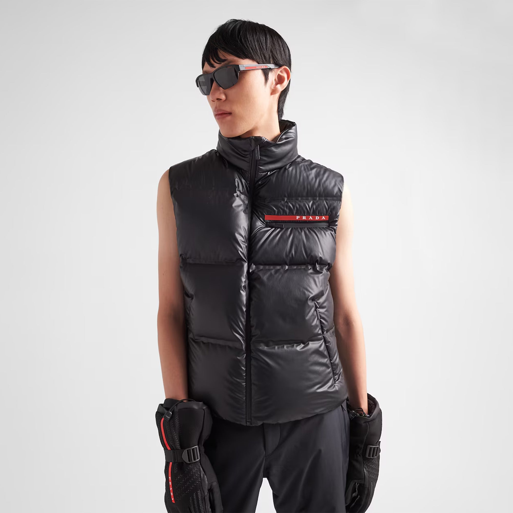 Parada Light Re-Nylon down vest Black
