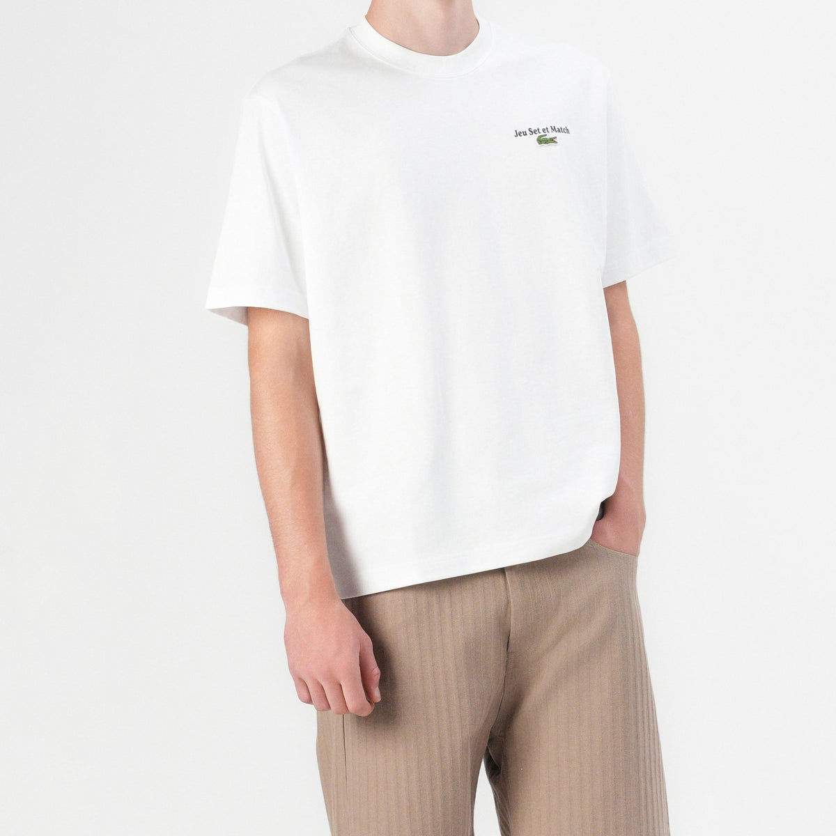 Lacoste Print T-shirt - white