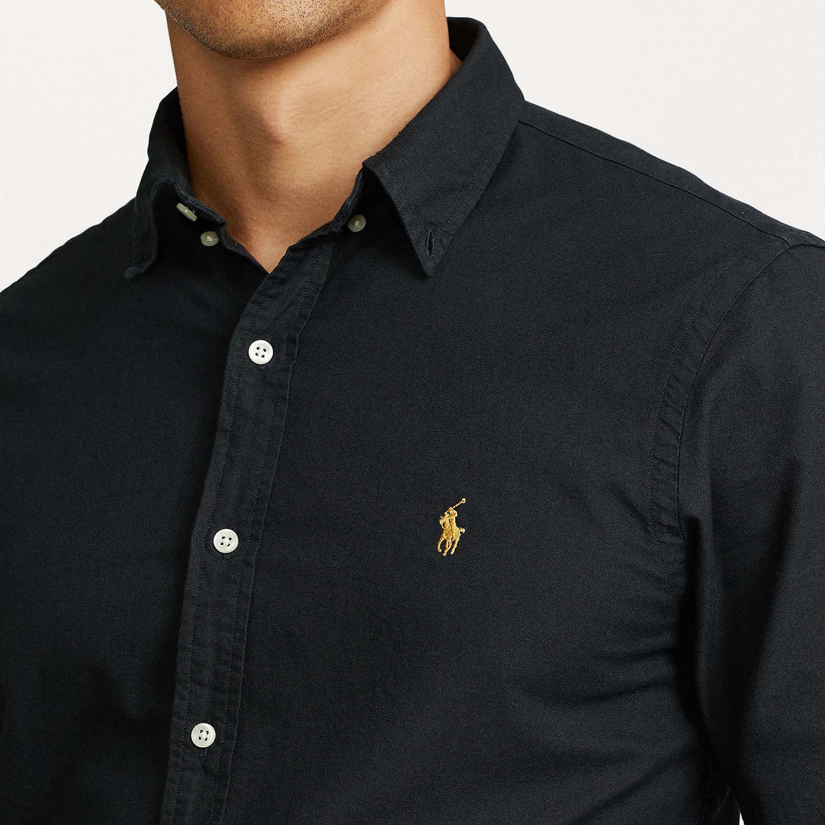 Ralph Lauren Knit Shirt LONG SLEEVE-Black