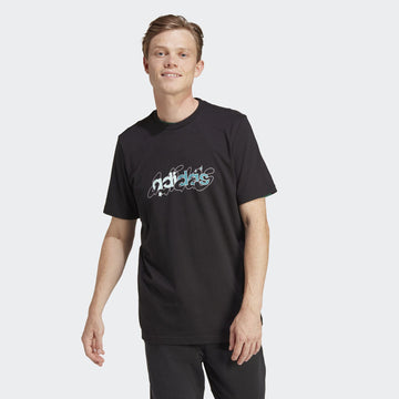 Adidas Illustrated Linear Graphic M T-shirt Black