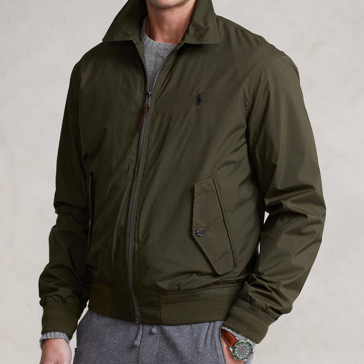 Ralph Lauren - Men's Blouson Transitional Casual Jacket Olive Green