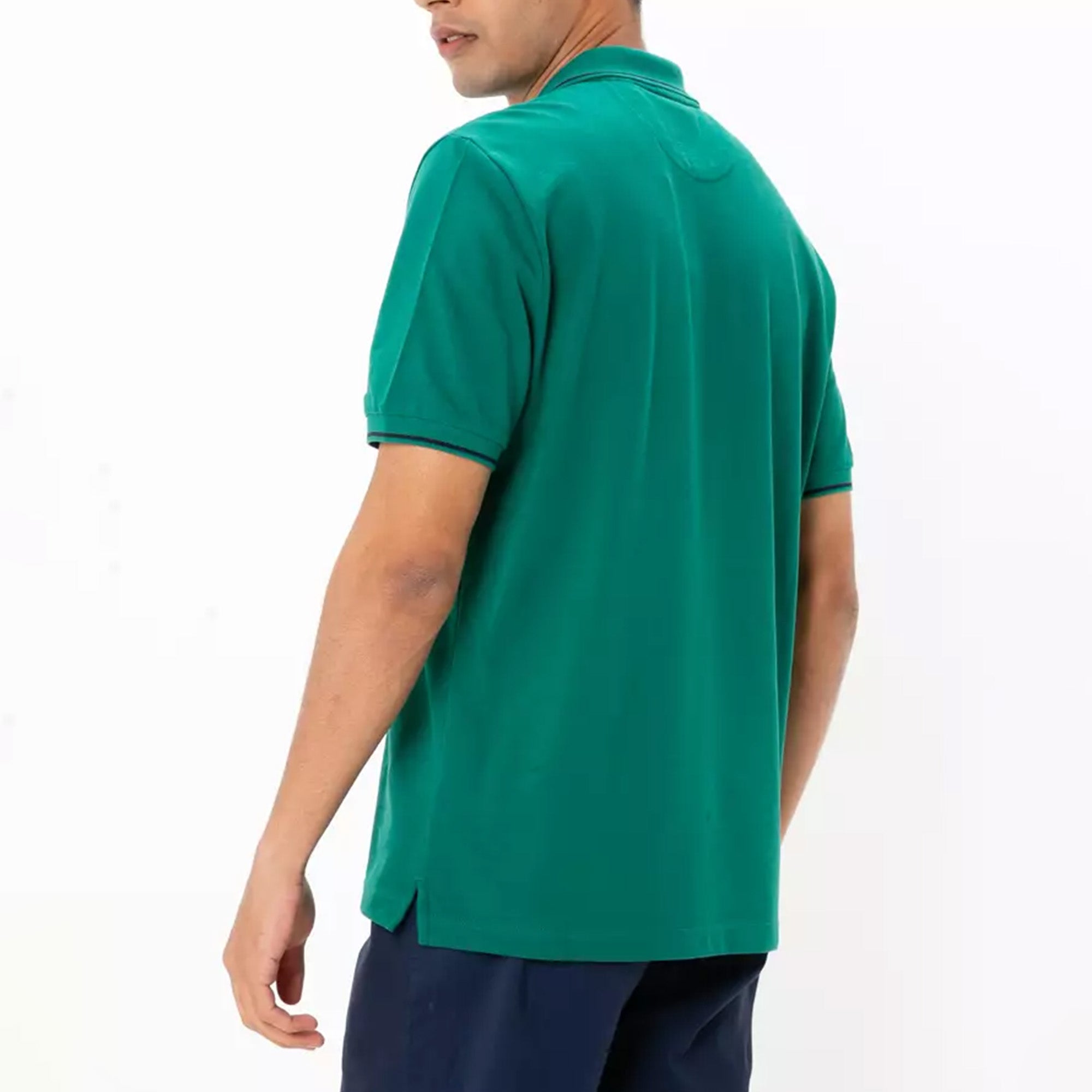 GANT Tipped Piqué Green Slim Fit Polo Shirt