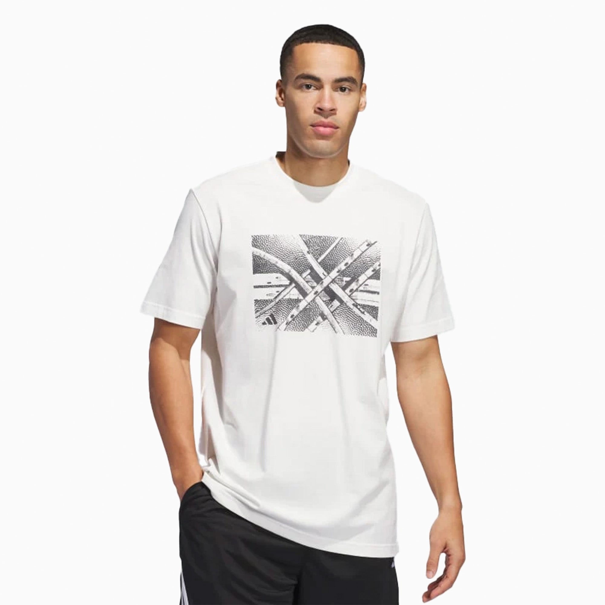 Adidas Basketball State of Mind Graphic Tee White