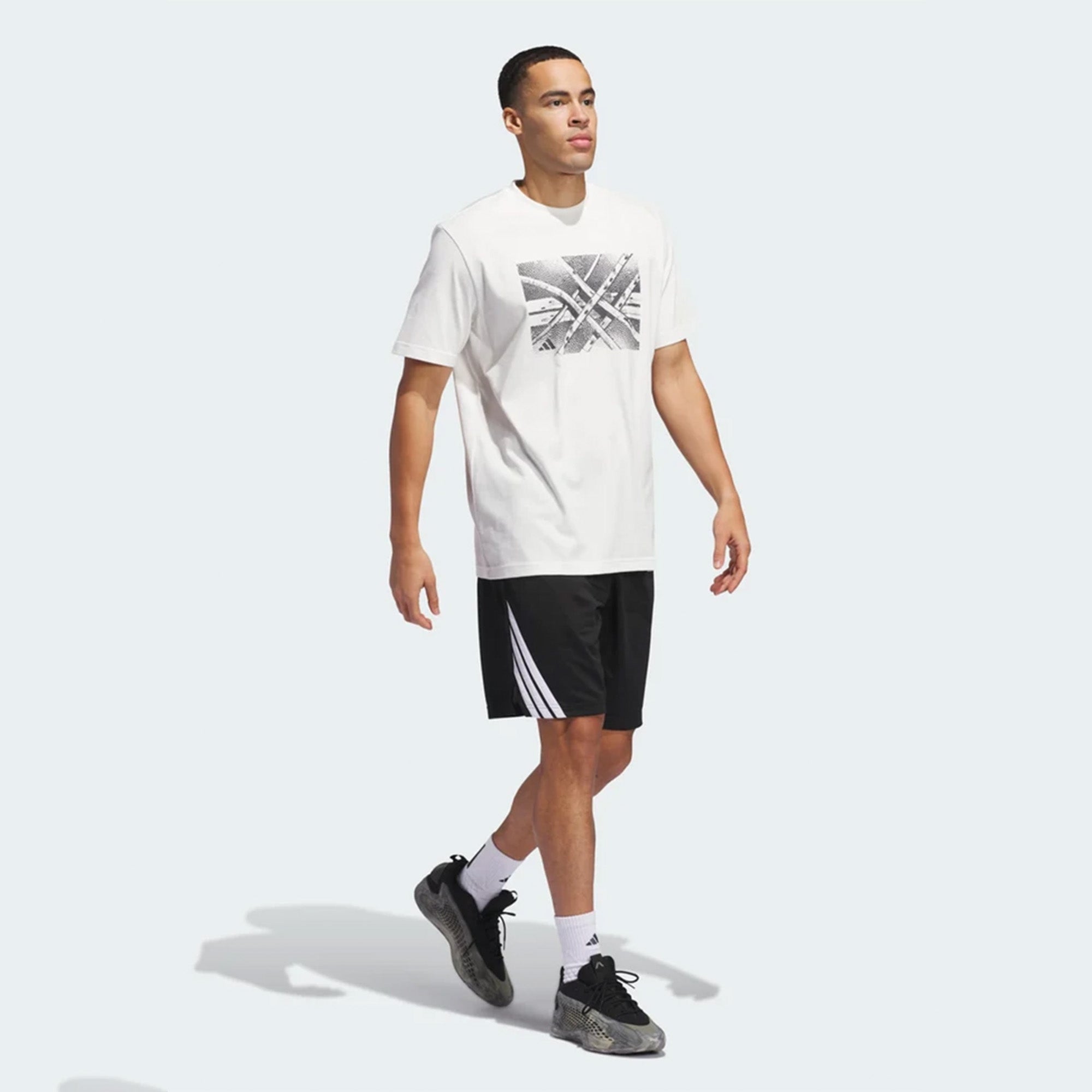 Adidas Basketball State of Mind Graphic Tee White