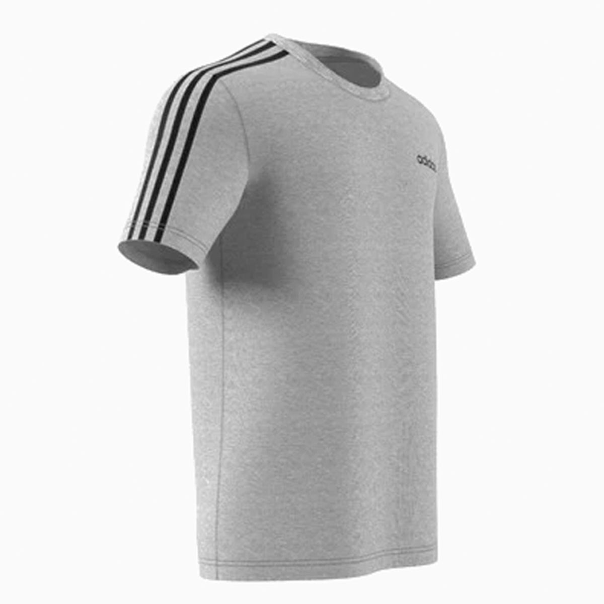 Adidas Essentials 3-Stripes T-Shirt -  Grey