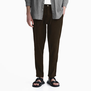 Zara 'Choclate Brown' - Cotton Linen Trousers