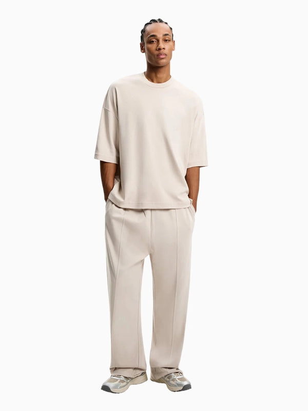 WIDE-LEG - Bershka - Off White - 100% cotton