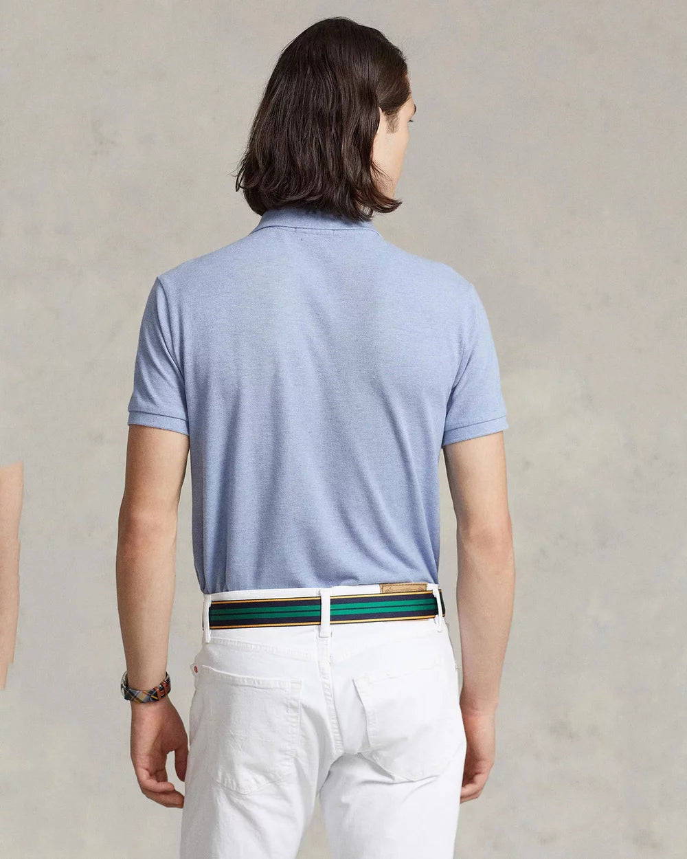 Iconic Mesh Sky Blue Polo Shirt
