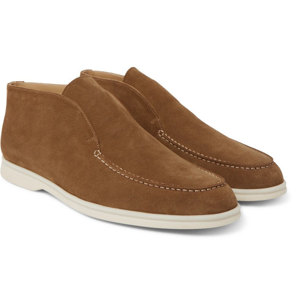 Loro Piana Open Walk Ankle Boot Brown 1:1