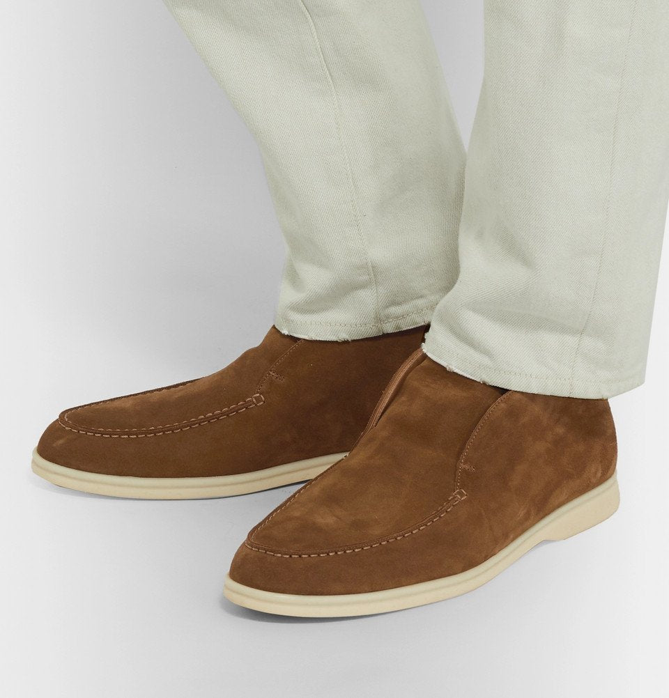 Loro Piana Open Walk Ankle Boot Brown 1:1