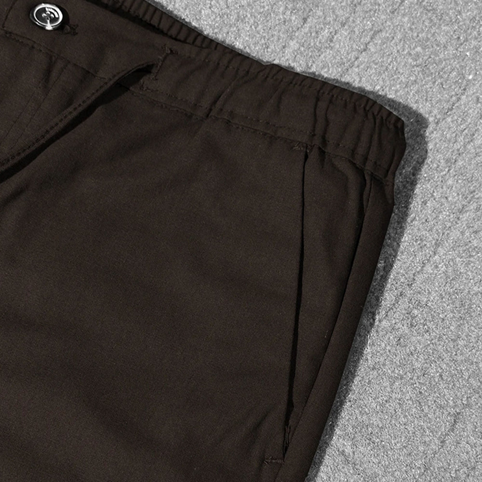 Zara 'Choclate Brown' - Cotton Linen Trousers