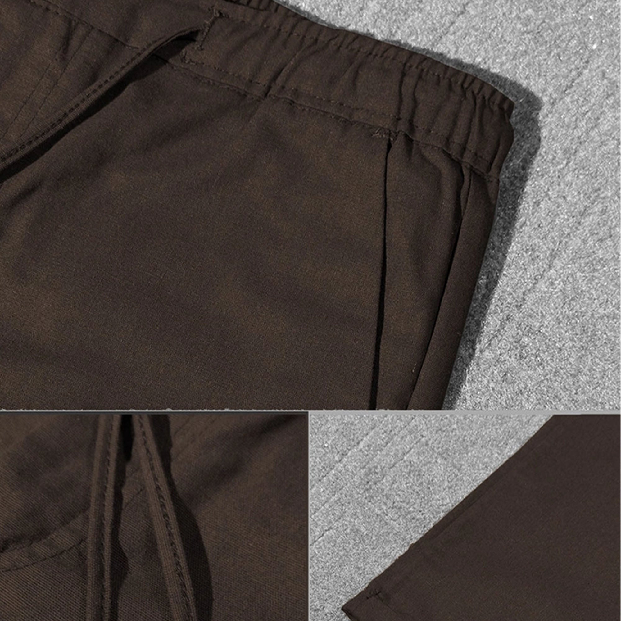 Zara 'Choclate Brown' - Cotton Linen Trousers