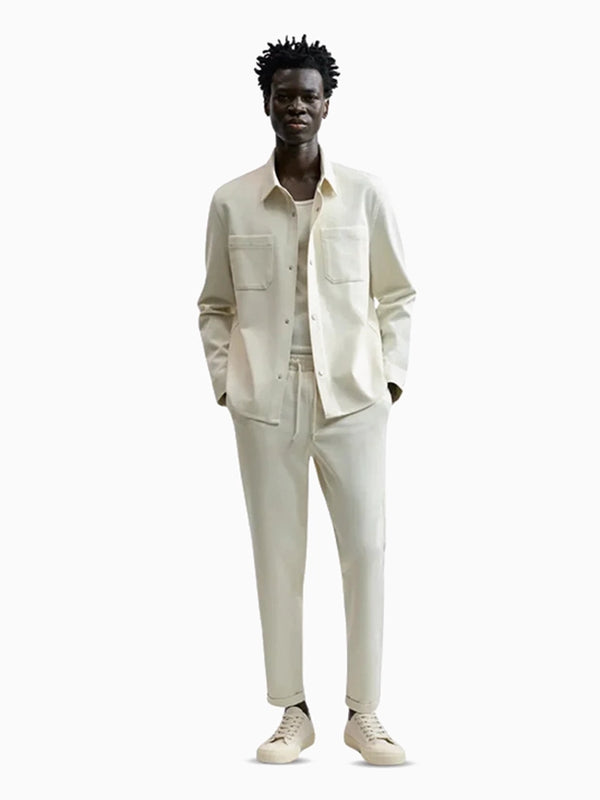 ZR Off White Jogger Waist Trousers