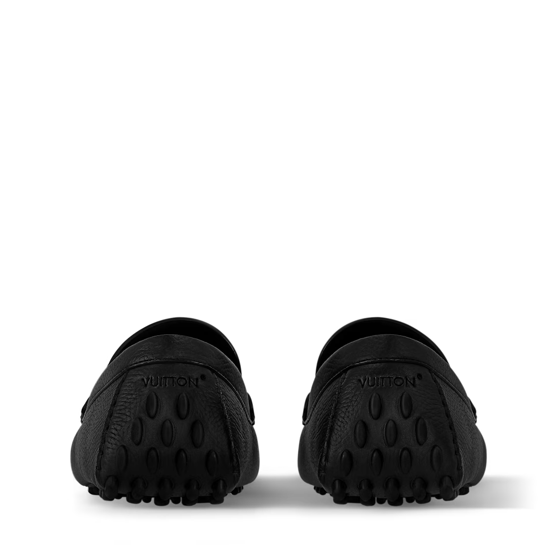 LOUIS VUITTON Silver stone Moccasin Plane Black 1:1