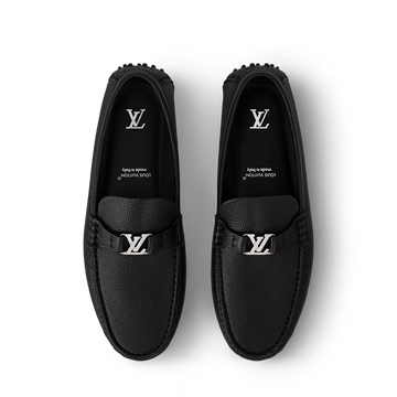 LOUIS VUITTON Silver stone Moccasin Plane Black 1:1