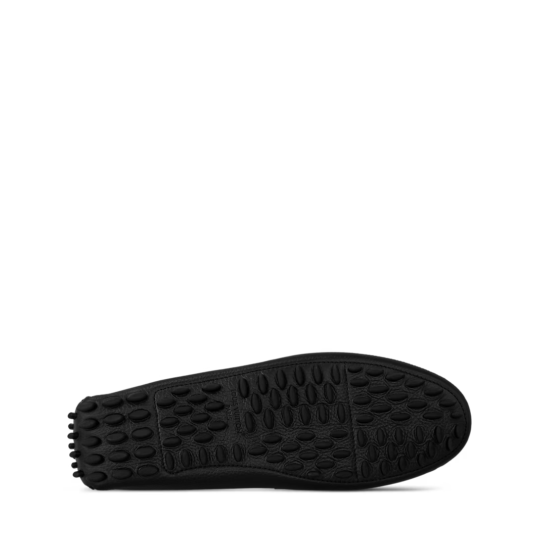 LOUIS VUITTON Silver stone Moccasin Plane Black 1:1