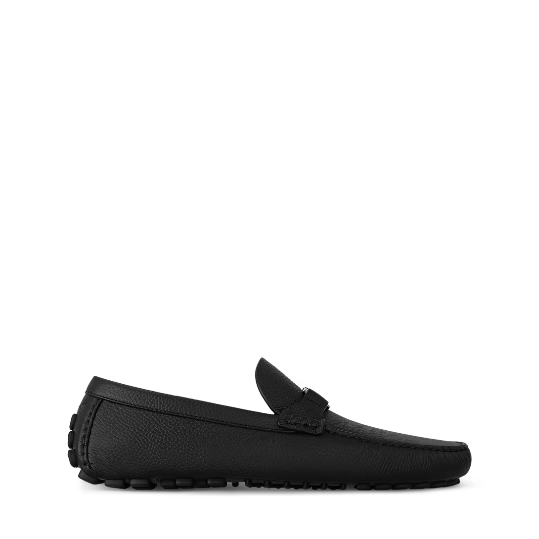 LOUIS VUITTON Silver stone Moccasin Plane Black 1:1