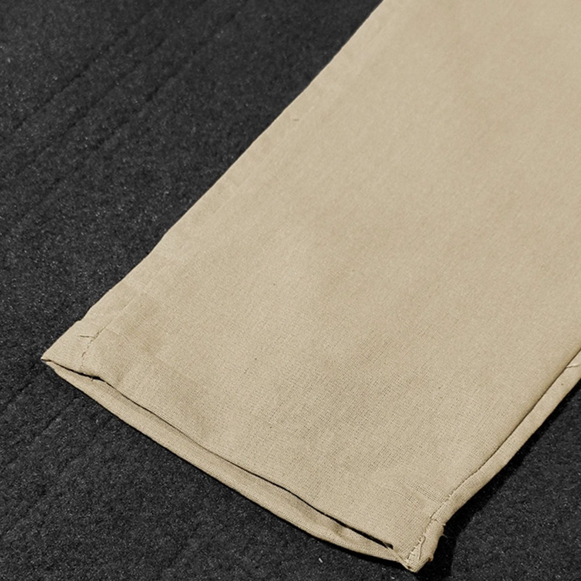 Zara Beige Cotton Linen Trousers