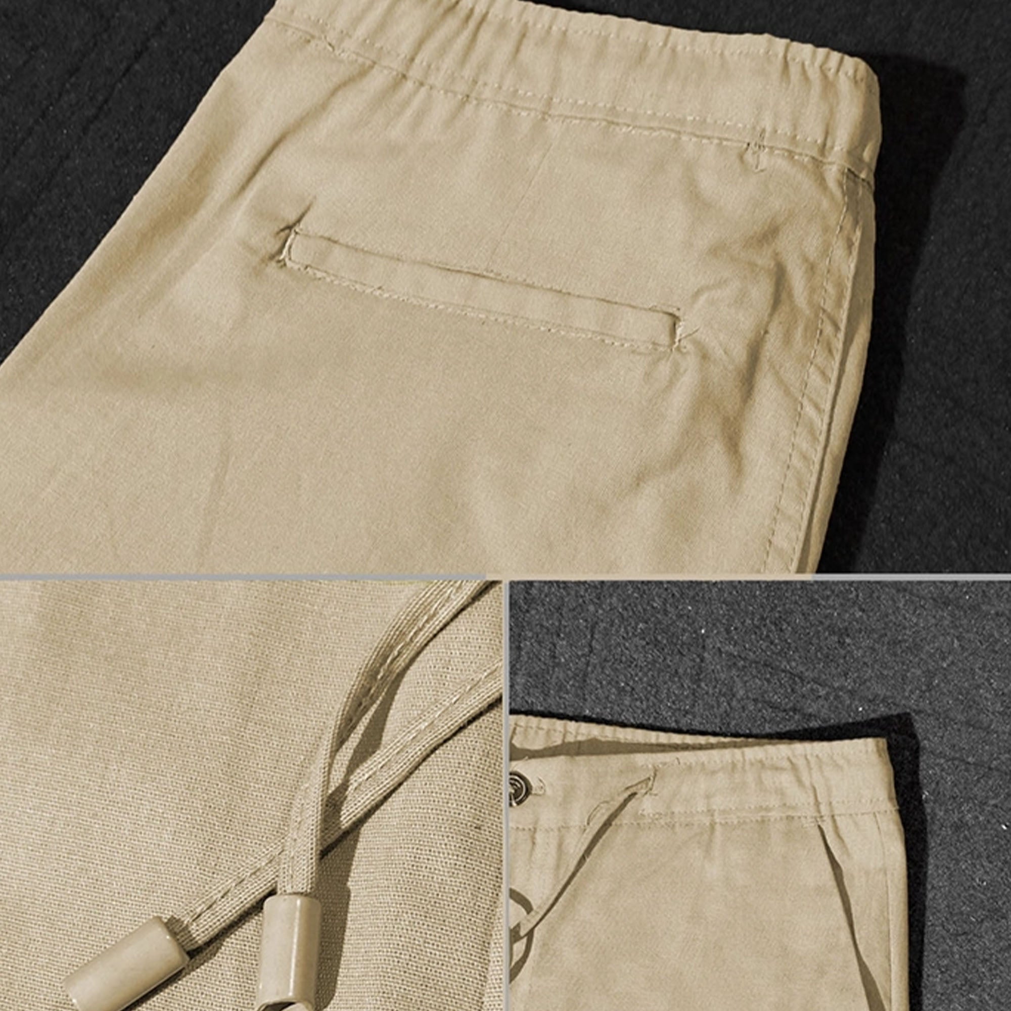 Zara Beige Cotton Linen Trousers