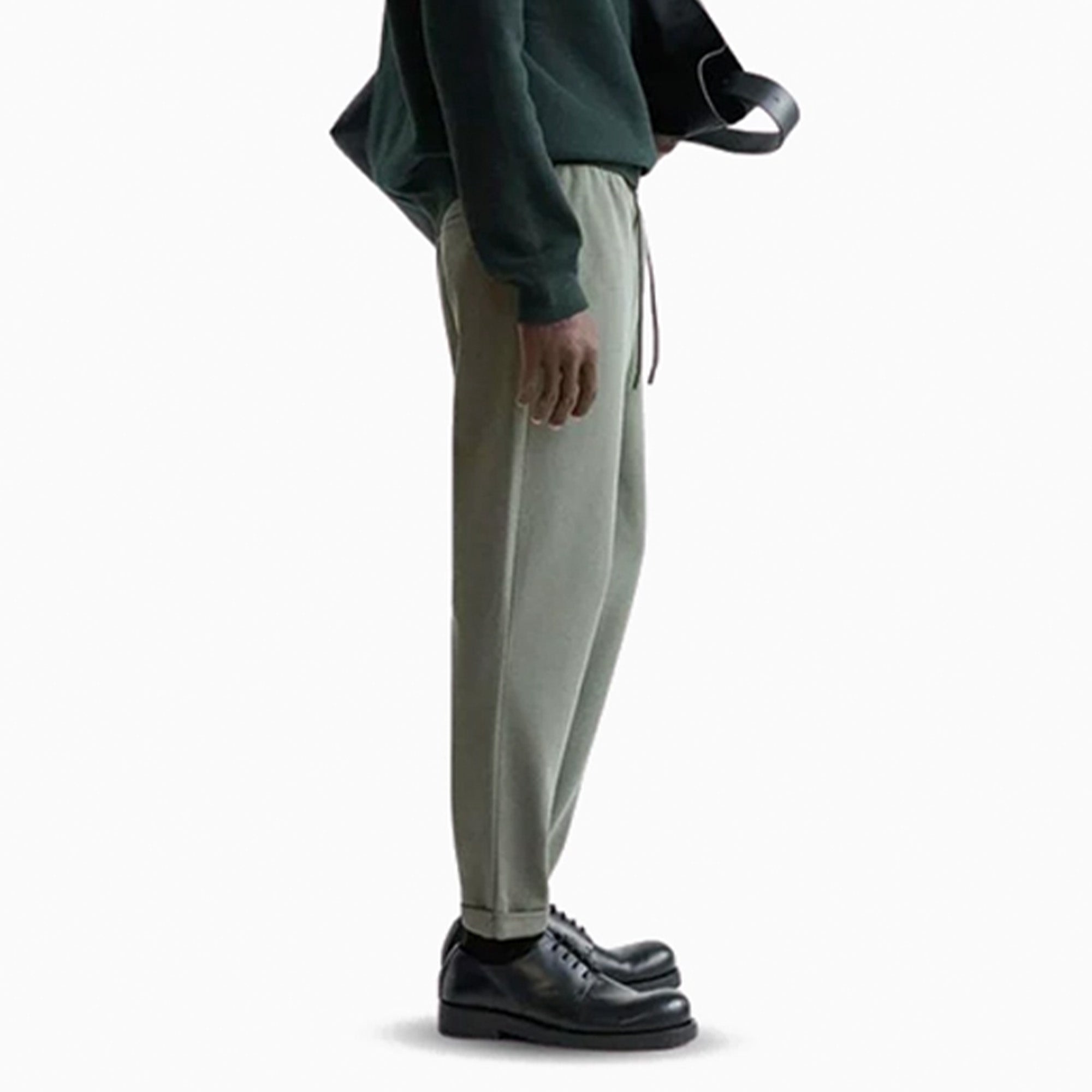 Zara Green Jogger Waist Trousers